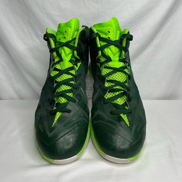 Size 15 - Nike Lunar Hyperquickness TB Green Basketball Shoes 652775-303 - Picture 5 of 14
